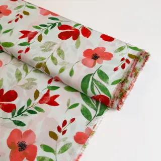 Viscoză RADIANCE Flowers Conie red digital print