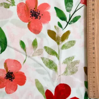 Viscoză RADIANCE Flowers Conie red digital print