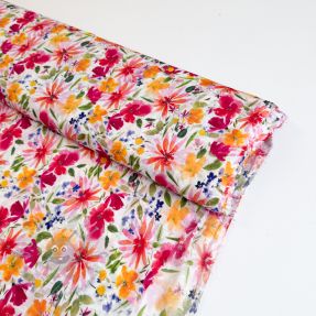 Viscoză DOBBY Flowers digital print