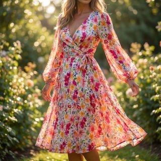 Viscoză DOBBY Flowers digital print