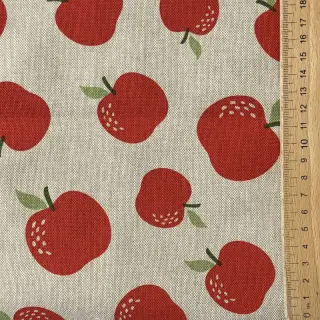 Țesătură decorativă Linenlook premium Apple Happy Joy