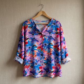 Viscoză ECOVERO Flowers design D digital print