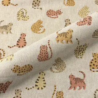 Țesătură decorativă Linenlook premium Cute Wild Cat
