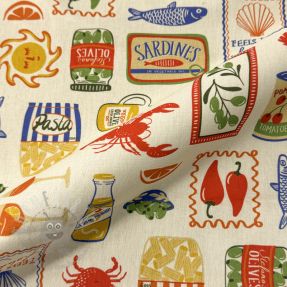 Țesătură decorativă Mediterranean Vibe digital print