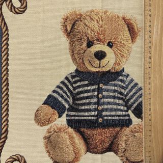 Țesătură decorativă GOBELIN PREMIUM Teddy Bear Nautic PANEL
