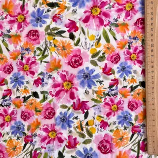 Viscoză RADIANCE Flowers Polly digital print