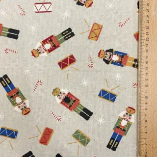 Țesătură decorativă Linenlook premium Nutcracker Candy Drum