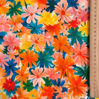 Viscoză ECOVERO Flowers design C digital print