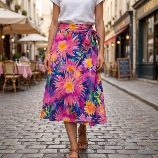 Viscoză SATIN Flowers Danna digital print