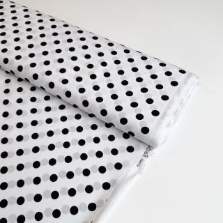 Viscoză RADIANCE Polka dot white