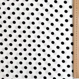 Viscoză RADIANCE Polka dot white