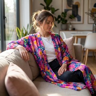 Viscoză SATIN Flowers Danna digital print