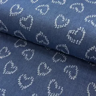JEANS DENIM JACQUARD Hearts