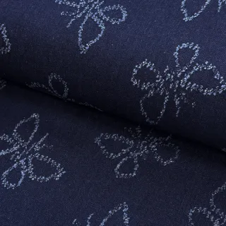 JEANS DENIM JACQUARD Butterflies