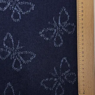 JEANS DENIM JACQUARD Butterflies