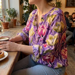 Viscoză ECOVERO Flowers design A digital print