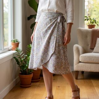 Viscoză ECOVERO Flowers Galia offwhite