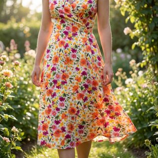 Viscoză STRETCH Flowers Sonja digital print