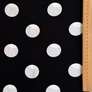 Viscoză RADIANCE Polka BIG dot black