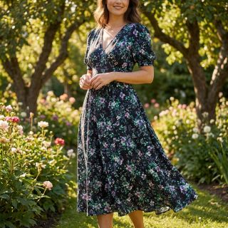 Viscoză RADIANCE Flowers Jamie digital print