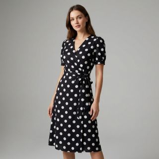 Viscoză RADIANCE Polka BIG dot black