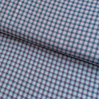 Țesătură din bumbac YARN DYED Check Anabel teal