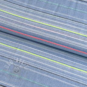 Țesătură din bumbac YARN DYED NEON Stripe summer