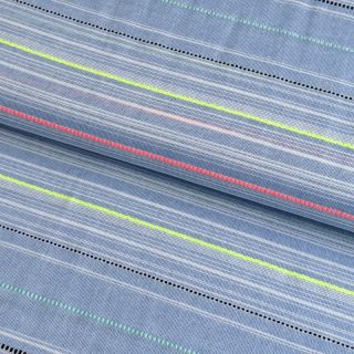 Țesătură din bumbac YARN DYED NEON Stripe summer