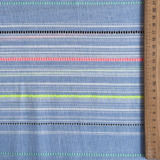 Țesătură din bumbac YARN DYED NEON Stripe summer