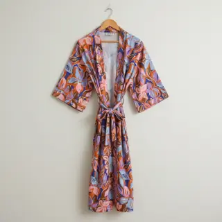 Țesătură din bumbac VISCOSE Flowers dark petrol