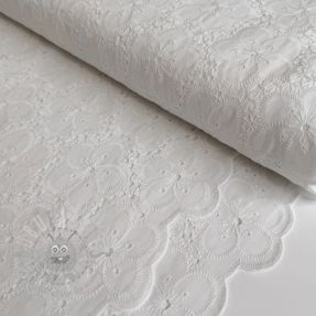 Țesătură din bumbac EMBROIDERY 2 side Camelia