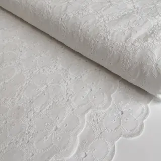 Țesătură din bumbac EMBROIDERY 2 side Camelia