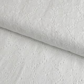 Țesătură din bumbac EMBROIDERY 2 side Camelia