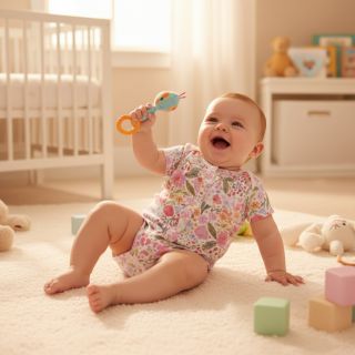 Mușelină Flowers pink dream digital print