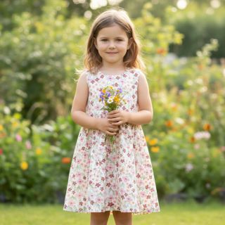 Mușelină Flowers Sisi digital print