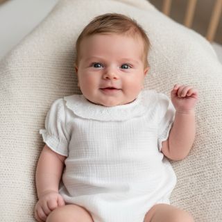 Mușelină BORDER Helene white