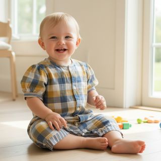 Mușelină DOUBLE SIDED Summer Check