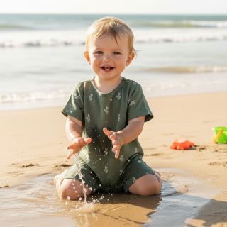 Mușelină EMBROIDERY Cactus green