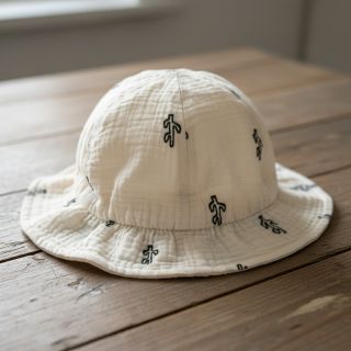 Mușelină EMBROIDERY Cactus SIMPLY NATURAL