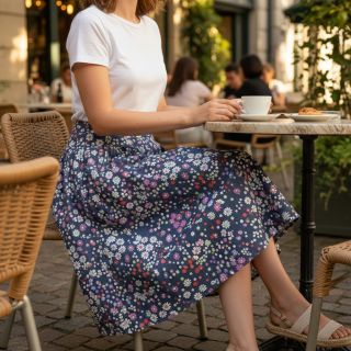 Țesătură din bumbac JEANS Hearts