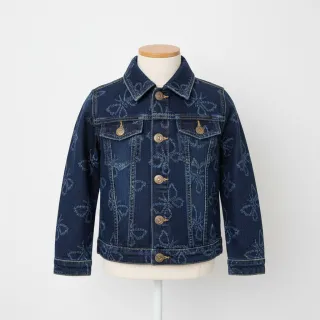 JEANS DENIM JACQUARD Butterflies
