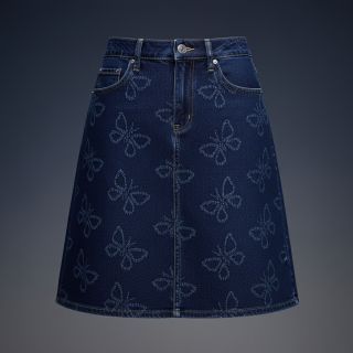 JEANS DENIM JACQUARD Butterflies