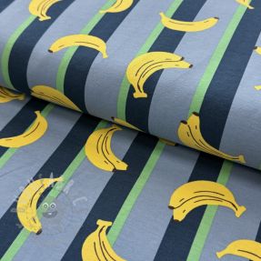 Tricot Fruits Banana petrol