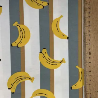 Tricot Fruits Banana white