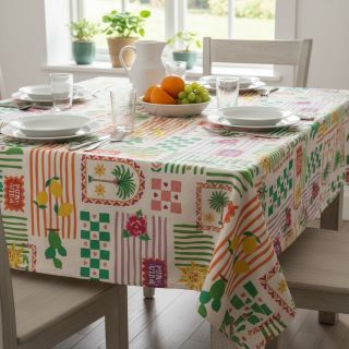 Țesătură decorativă Linenlook Pura Vida Patch digital print