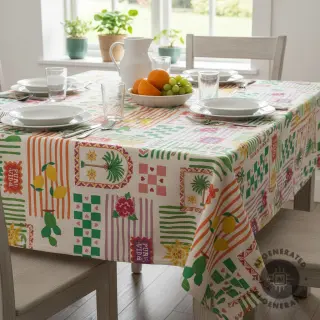 Țesătură decorativă Linenlook Pura Vida Patch digital print