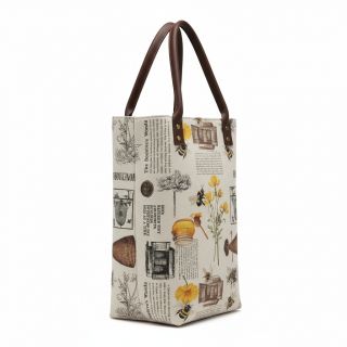 Țesătură decorativă Linenlook Bee Honey Recipe digital print