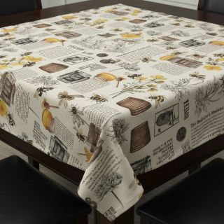 Țesătură decorativă Linenlook Bee Honey Recipe digital print