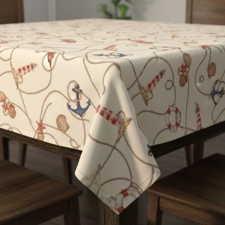 Țesătură decorativă Linenlook Maritime Rope Mix digital print