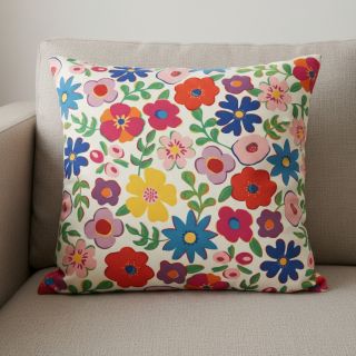 Țesătură decorativă Linenlook Flower Fiesta Field digital print